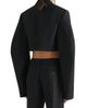Givenchy Women's Cropped Cocoon Blazer in Wool and Wohair - 3