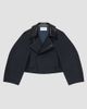 Givenchy Women's Cropped Peacoat in Cotton and Wool - 1