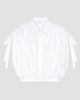 Givenchy Women's Cropped Shirt in Poplin with Ruched Details - 1