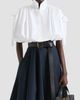 Givenchy Women's Cropped Shirt in Poplin with Ruched Details - 3