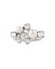 Givenchy Women's Crystal Pearl Ring in Metal, Crystals and Pearls - 2