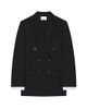 Givenchy Women's Double-Breasted Slashed Jacket in Wool and Mohair - 1