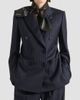 Givenchy Women's Double-Breasted Striped Jacket in Wool - 3