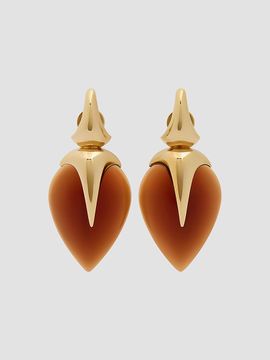 Givenchy Women's Heartwood Earrings in Metal and Resin