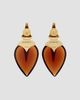 Givenchy Women's Heartwood Earrings in Metal and Resin - 3