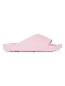 Givenchy Women's Label Slide Flat Mules in Patent Rubber