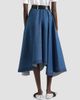 Givenchy Women's Long Asymmetric Skirt in Denim - 4