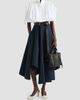 Givenchy Women's Long Asymmetric Skirt in Poplin - 2