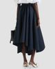 Givenchy Women's Long Asymmetric Skirt in Poplin - 4