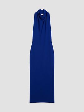 Givenchy Women's Long Draped Dress in Wool