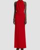 Givenchy Women's Long Draped Halter Neck Dress in Satin Crepe - 5
