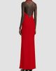 Givenchy Women's Long Draped Halter Neck Dress in Satin Crepe - 6