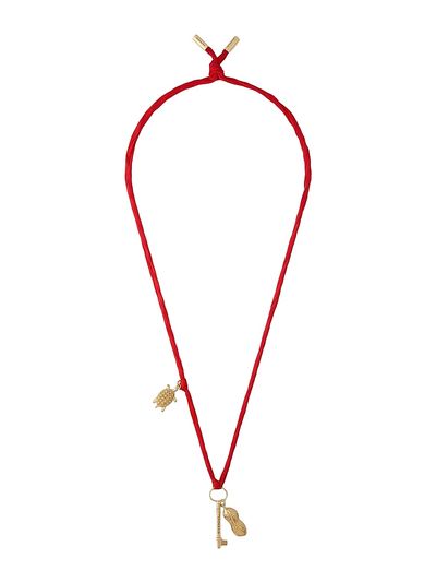 Givenchy Women's Lucky Charms Necklace in Silk and Metal