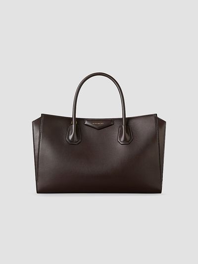 Givenchy Women's Medium Antigona Catchall Top Handle Bag in Shiny Grained Leather