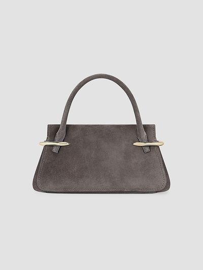 Givenchy Women's Medium Pinch Top Handle Bag in Suede Leather
