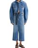 Givenchy Women's Midi Pants Skirt in Medium Denim - 2