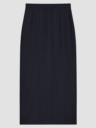 Givenchy Women's Midi Striped Skirt in Wool