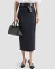 Givenchy Women's Midi Striped Skirt in Wool - 4