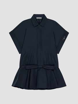 Givenchy Women's Mini Shirt Dress in Poplin with Bow