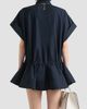 Givenchy Women's Mini Shirt Dress in Poplin with Bow - 4