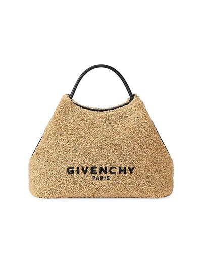 Givenchy Women's Nano Facet Top Handle Bag in Sponge Raffia
