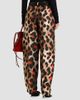 Givenchy Women's Pinch Pants in Silk with Leopard Print - 5