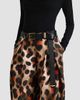 Givenchy Women's Pinch Pants in Silk with Leopard Print - 6