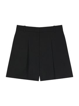 Givenchy Women's Pleated Back Shorts in Wool and Mohair