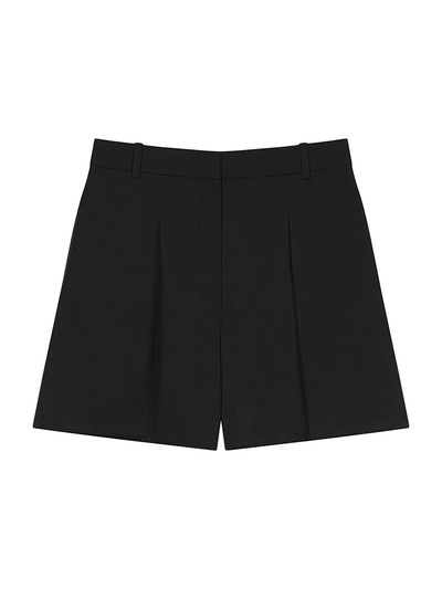 Givenchy Women's Pleated Back Shorts in Wool and Mohair