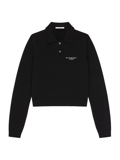 Givenchy Women's Polo Sweater in Wool and Cashmere