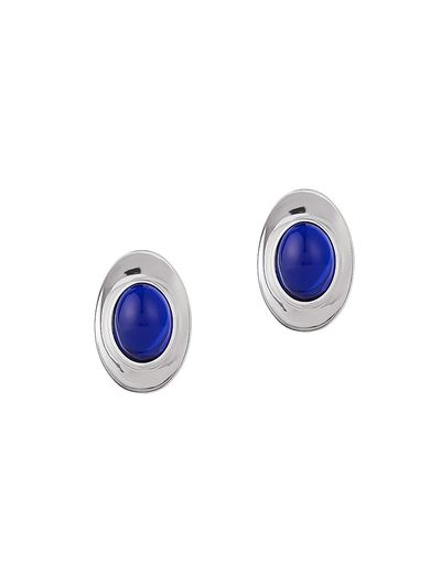 Givenchy Women's Sculpted Gem Earrings in Metal and Resin