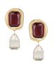 Givenchy Women's Sculptural Crystal Clip Earrings - 1