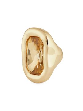 Givenchy Women's Sculptural Crystal Ring in Metal