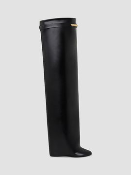 Givenchy Women's Shark Pinch Over-The-Knee Boots in Leather