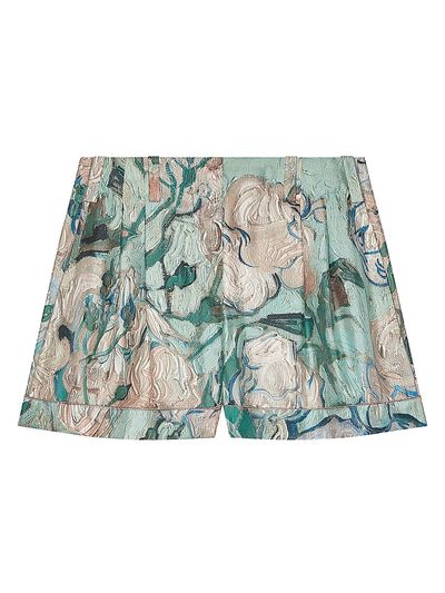 Givenchy Women's Shorts in Silk with Roses Print