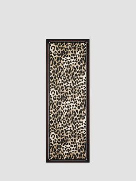 Givenchy Women's Silk Chiffon Stole with Leopard Print