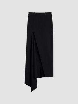 Givenchy Women's Slashed Long Skirt in Wool