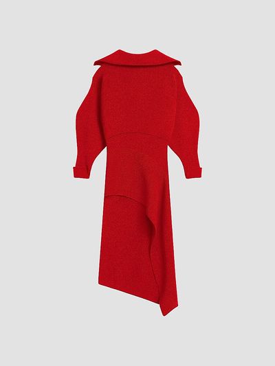 Givenchy Women's Slashed Midi Dress in Wool and Cashmere