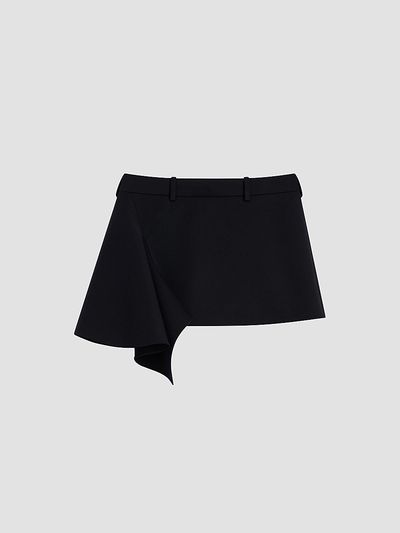 Givenchy Women's Slashed Mini Skirt in Wool