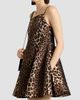 Givenchy Women's Sliced Mini Dress in Leopard Jacquard - 3