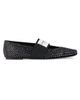 Givenchy Women's Sliced Square Ballerinas in Suede with Strass - 1