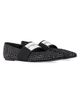Givenchy Women's Sliced Square Ballerinas in Suede with Strass - 2
