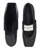 Givenchy Women's Sliced Square Ballerinas in Suede with Strass - 4