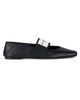 Givenchy Women's Sliced Square Ballerinas in Textured-Effect Leather - 1