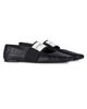 Givenchy Women's Sliced Square Ballerinas in Textured-Effect Leather - 2