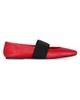 Givenchy Women's Sliced Square Ballerinas in Wrinkled Leather - 1
