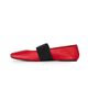 Givenchy Women's Sliced Square Ballerinas in Wrinkled Leather - 3