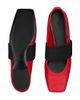 Givenchy Women's Sliced Square Ballerinas in Wrinkled Leather - 5