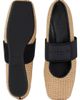 Givenchy Women's Sliced Square Raffia-Effect Ballerinas - 5