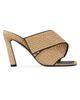 Givenchy Women's Sliced Square Raffia-Effect Heeled Mules - 1